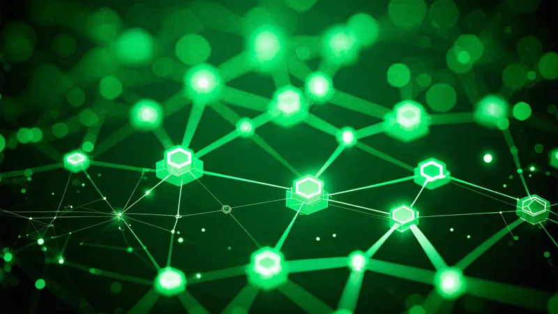 Abstract multi-node network map representing multi-site fleet depot
