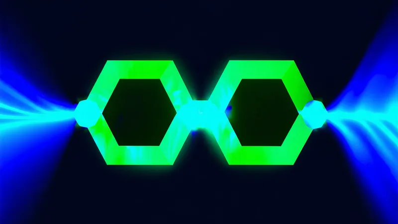 Abstract bidirectional energy flow visualization