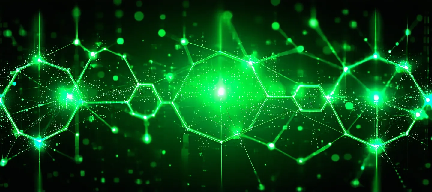 Abstract visualization of interconnected energy flow streams between charging stations and power grid nodes on dark background